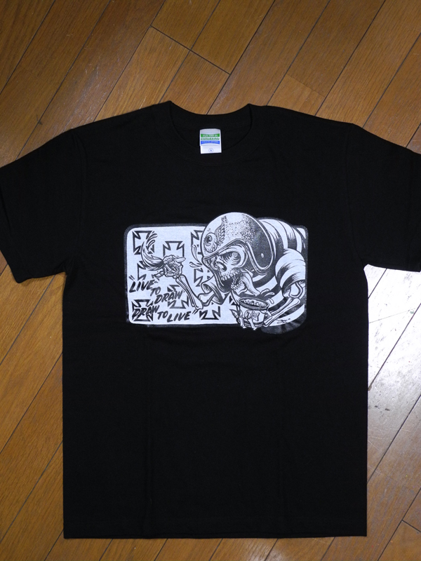 
LIVE TO DRAW,DRAW TO LIVE Tシャツ